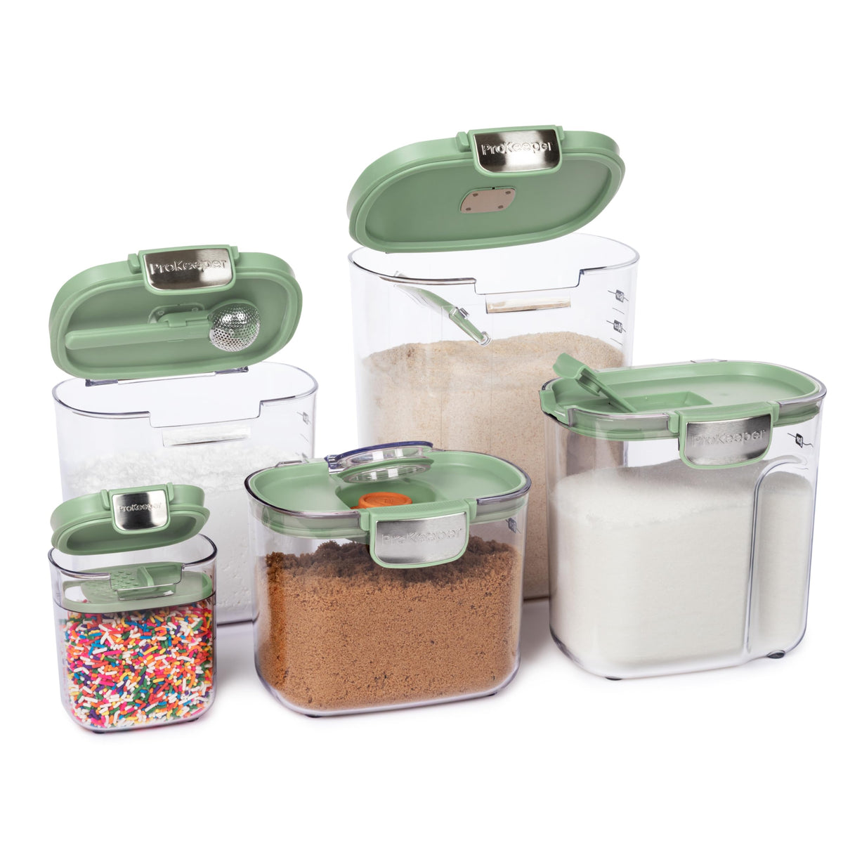 ProKeeper+ Sugar Keeper showing clear contents and precise measurement for quick prep.
