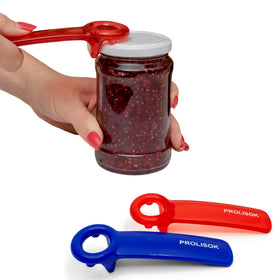 PROLISOK jar opener blue-red grip for easier lids