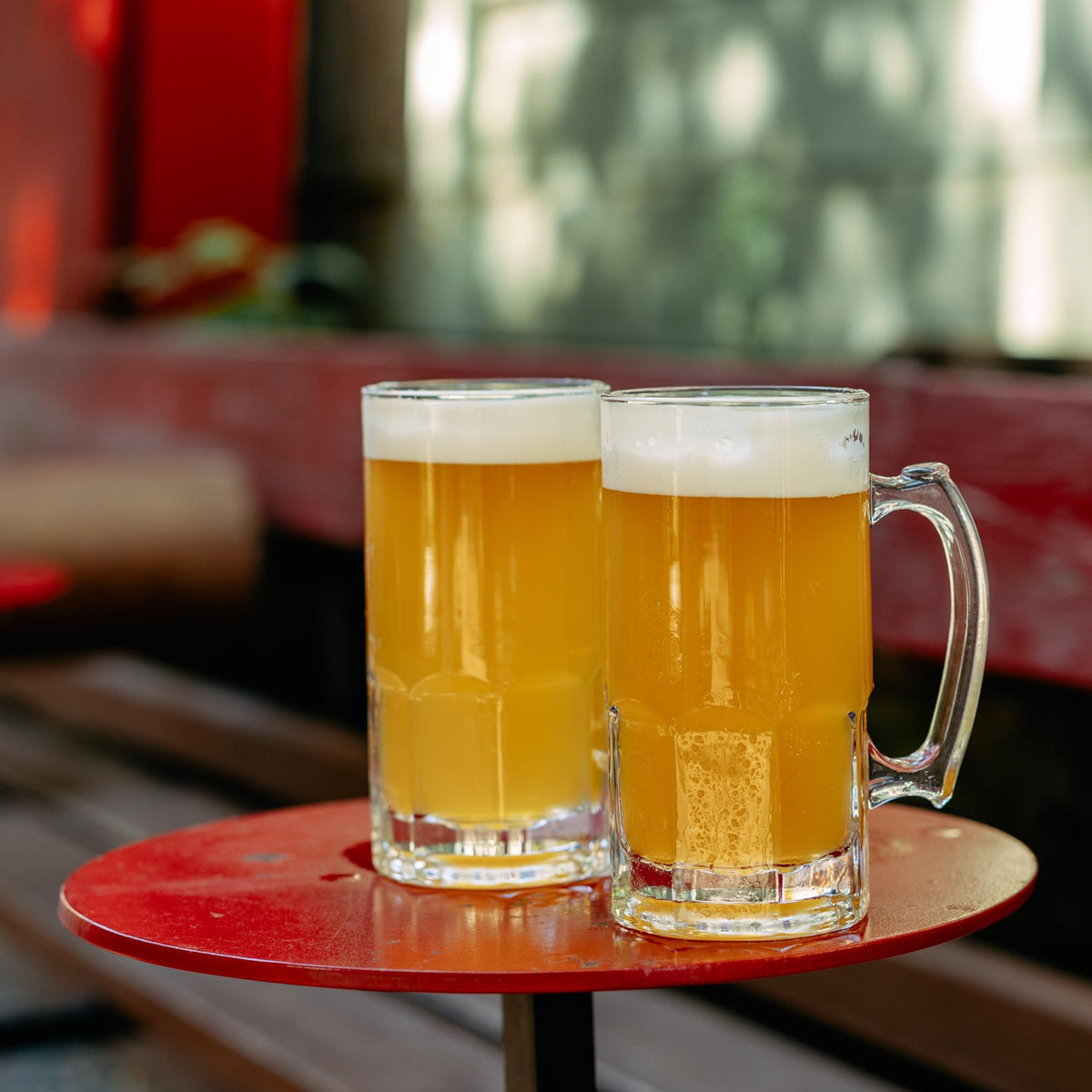 PROLISOK versatile glass mug for beer, iced tea, or root beer.