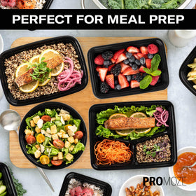 PROMOZE airtight lids prevent leaks in bags or freezers.
