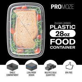 PROMOZE takeout bento box with secure lid for mess-free transport.