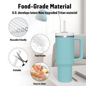 PROOCI heat-resistant straw up to 200F, supports hot and cold drinks.