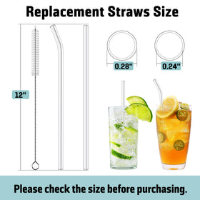 PROOCI long clear straw shows cleanliness visually for peace of mind.