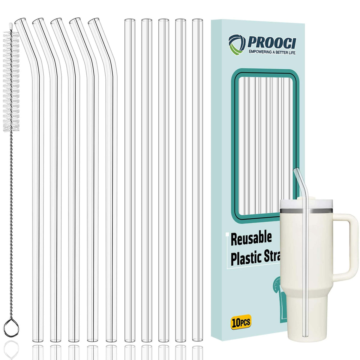 PROOCI replacement straw with good suction, odorless and easy sipping.