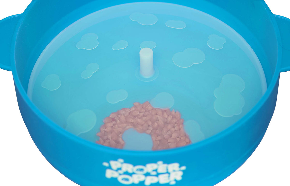 PROPER POPPER yields up to 15 cups of popcorn in minutes