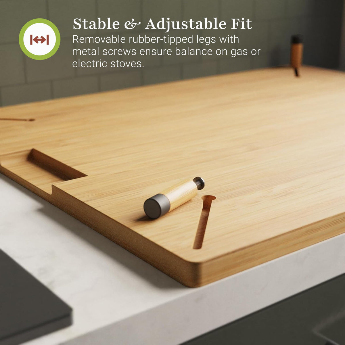 Prosumer's Choice stove top cover is ideal for kitchens and RVs, adding extra prep space on the go.