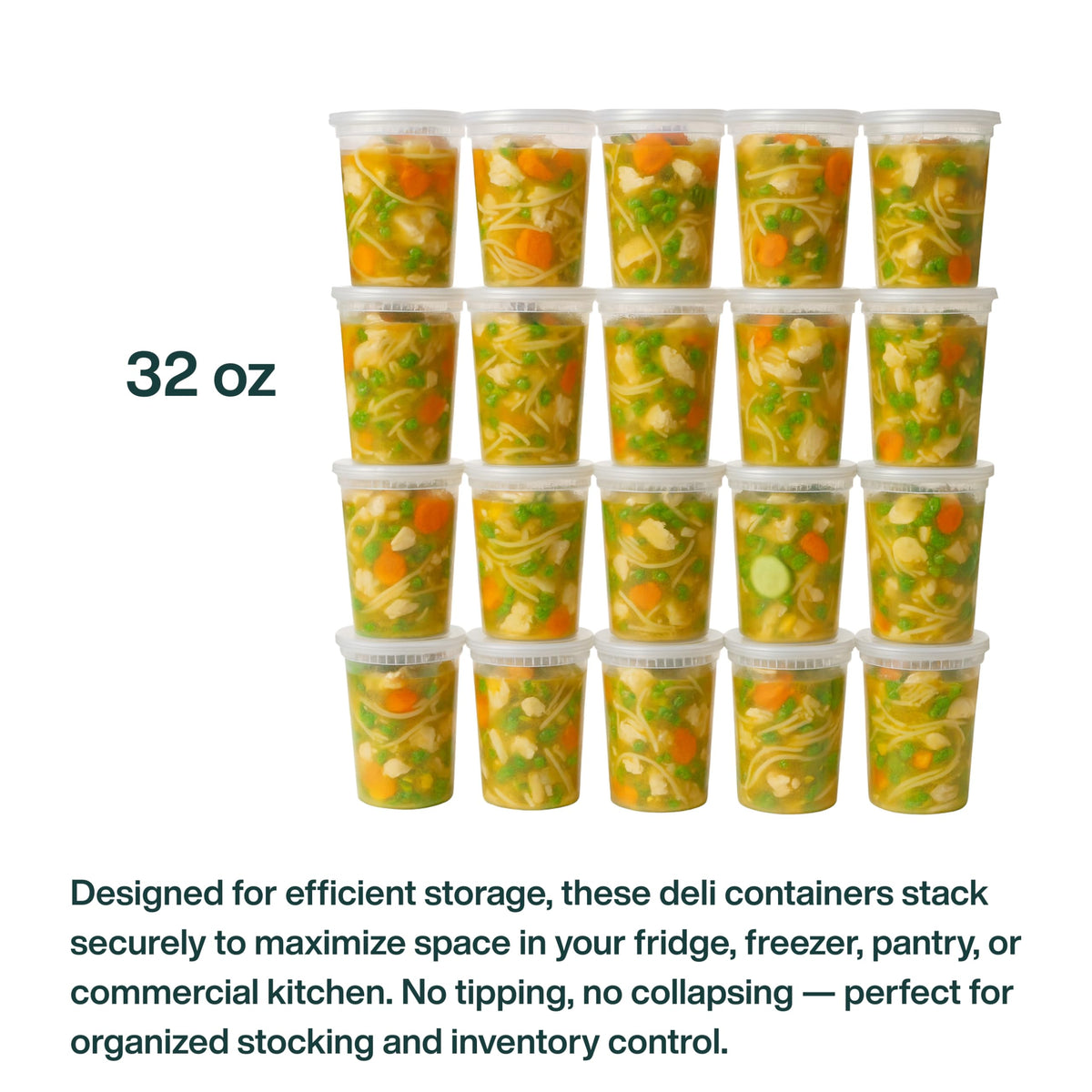 ProTakeOut 32oz meal prep tub ideal for portion control and planning meals.