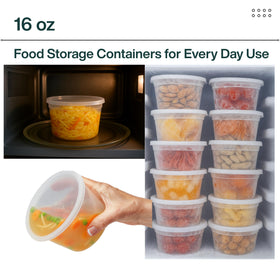 ProTakeOut freezer-safe 16oz container for long-term storage.