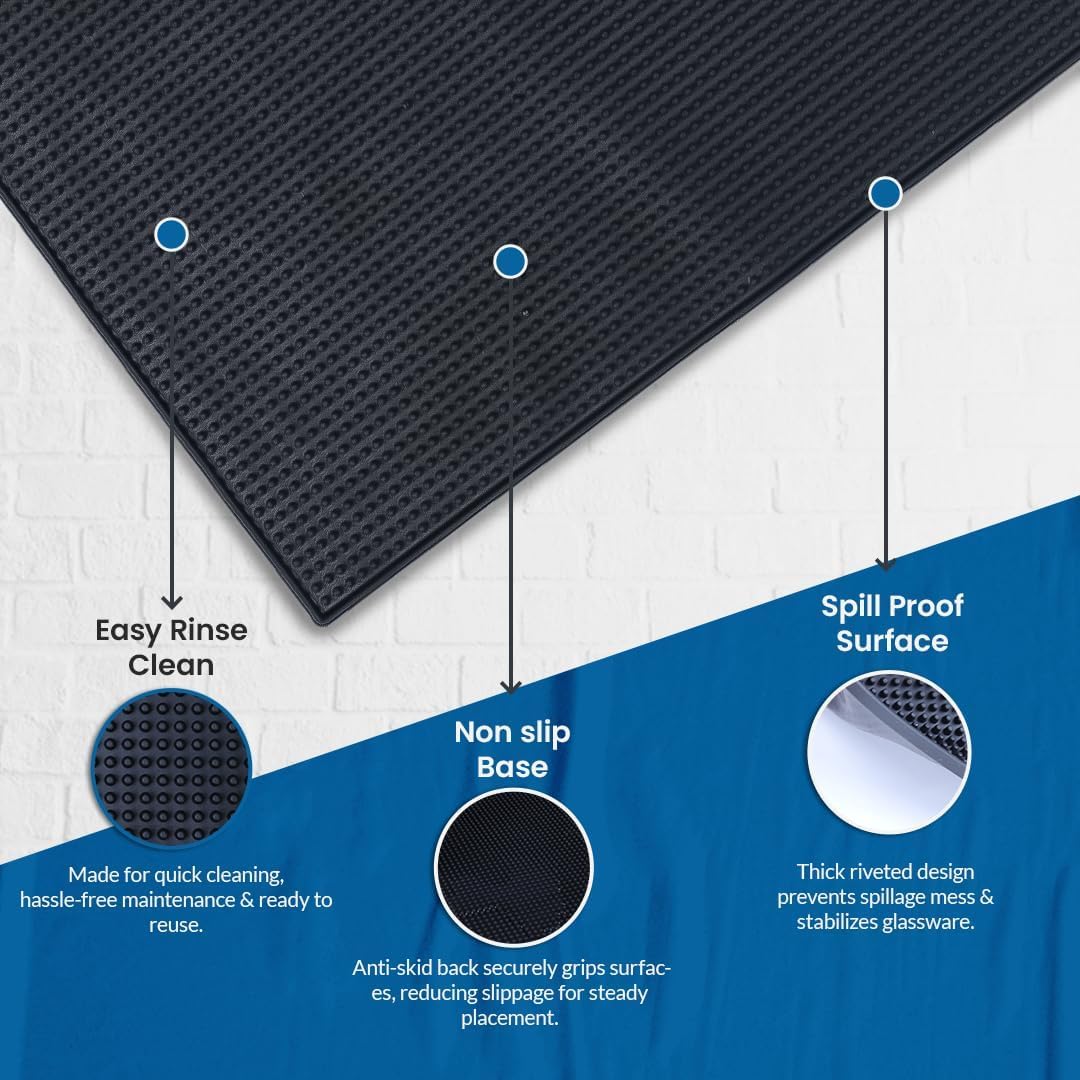 Durable, non-toxic ProTensils bar mat stays flexible for long use.