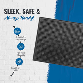 Protects countertops from splashes and drips during drink service.