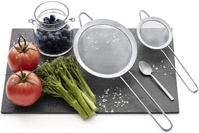 Proto Future strainer with welded rim, durability and easy cleaning.