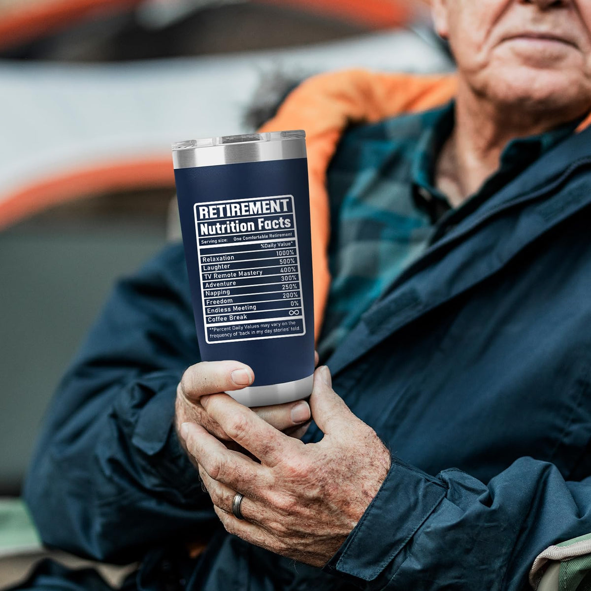 PRPinkRain retirement tumbler 2026 insulated stainless steel for temperature retention