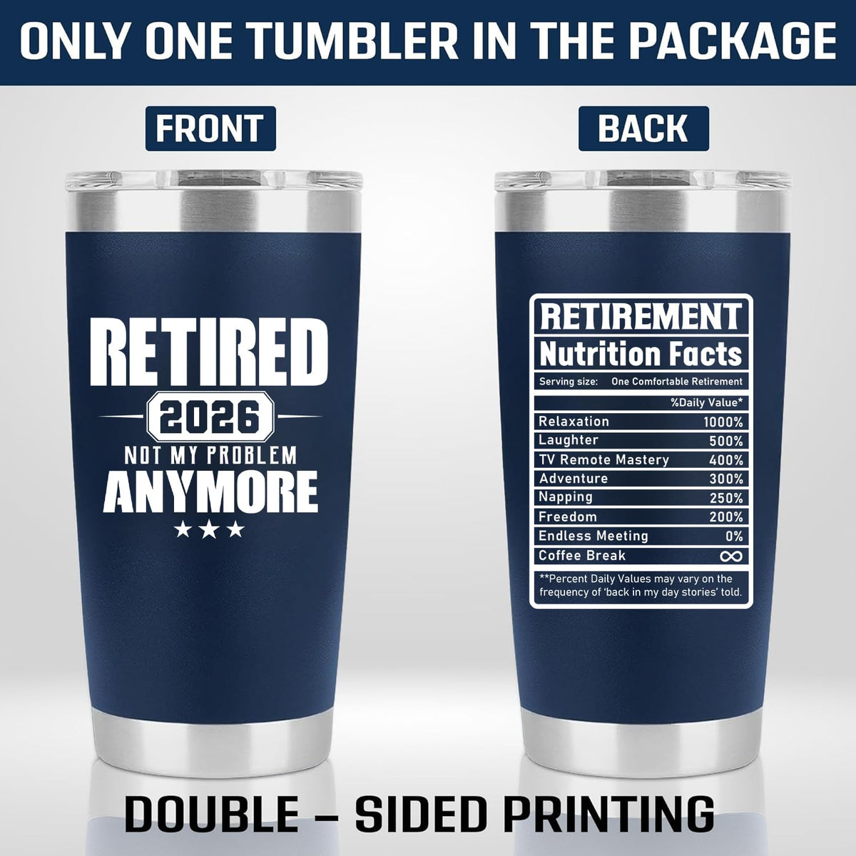 PRPinkRain retirement tumbler 2026 text feature highlights bold retirement message