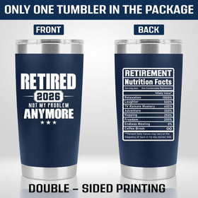 PRPinkRain retirement tumbler 2026 text feature highlights bold retirement message