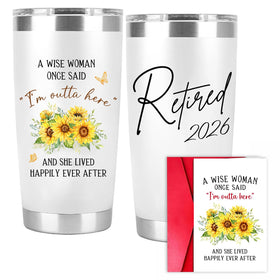 PRPinkRain Wise Women 20oz tumbler for lasting beverages on the go.