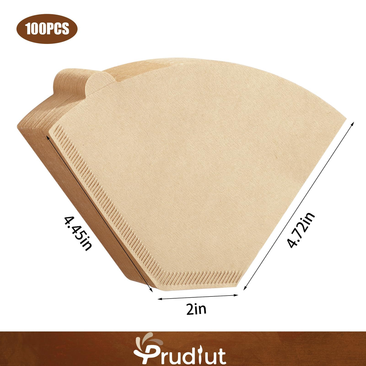 Prudiut 200-count No.4 filters bundle for daily brewing.