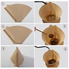 Prudiut fold-before-use filter paper for precise shaping.