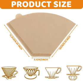 Folded Prudiut No.4 filter paper ready for use for a snug fit.