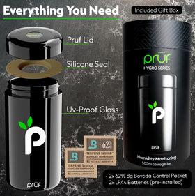 Prūf silicone seal maintaining airtight closure and moisture protection for freshness