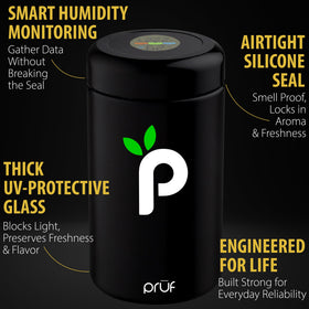 Prūf UV-proof glass 500ml jar protecting contents from light to preserve aroma