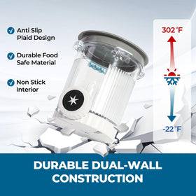 Psasrm PC material is heat and cold resistant for durable use.