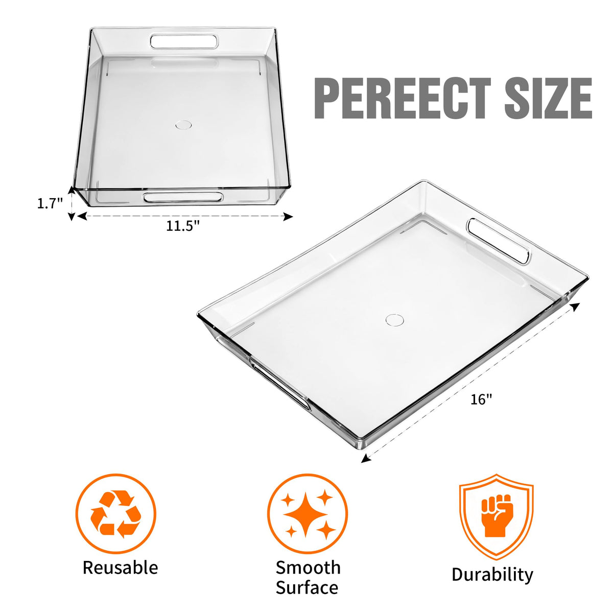 PSFTREY durable BPA-free tray designed for daily use