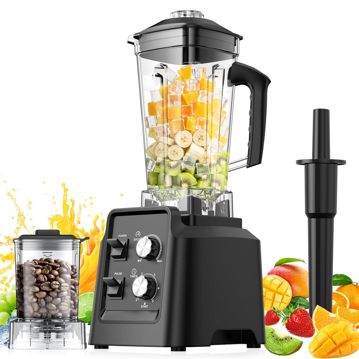 PSIIDAN blender 68oz jar for smoothies and ice crushing at home.