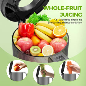 PSIIDAN cold-press juicer preserves nutrients with slow, gentle operation.