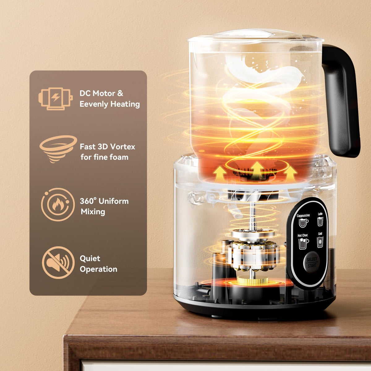 PSIIDAN dishwasher-safe jug simplifies cleanup after frothing