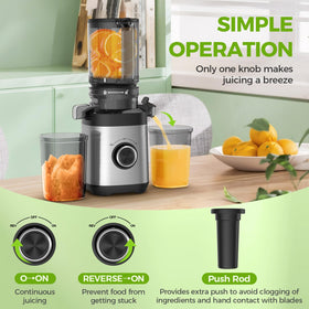 PSIIDAN spiral-press system extracts juice efficiently with minimal waste.