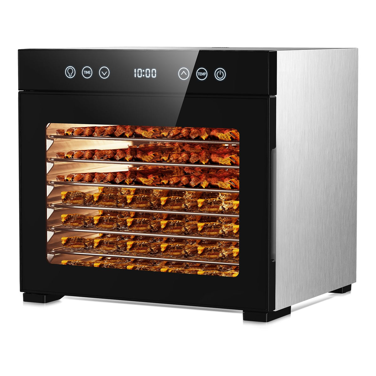 PSIIDAN food dehydrator with 8-tray compact design for countertops.