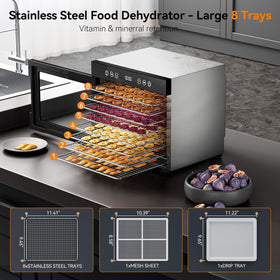 PSIIDAN dehydrator top view highlighting compact footprint