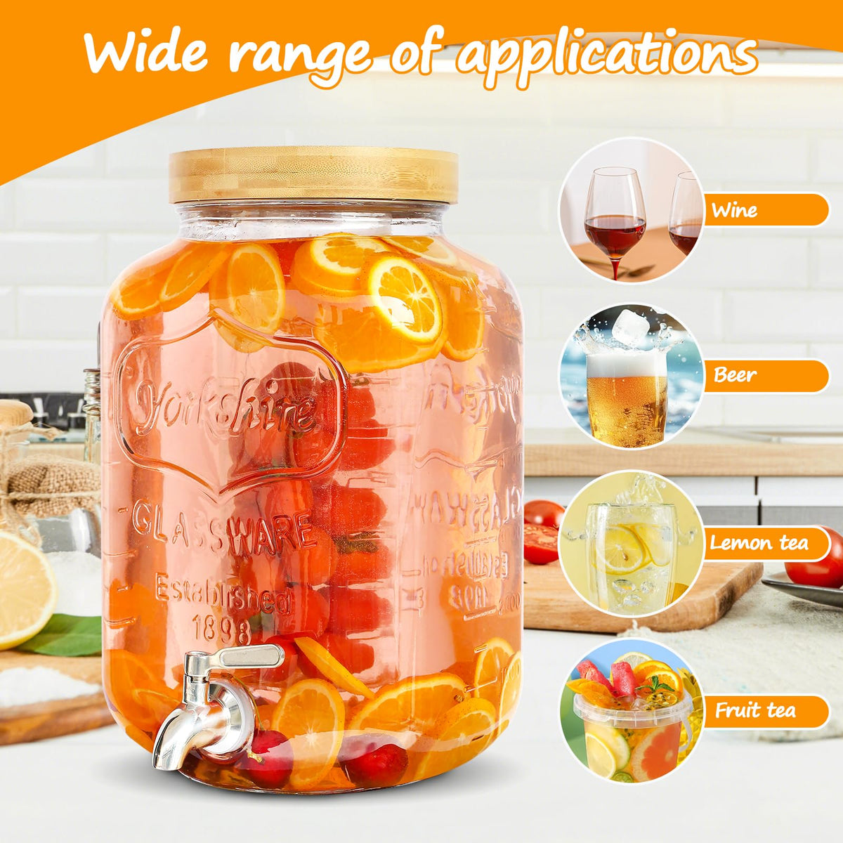 Lid and fruit filter keep drinks clear and fresh with PSUTBPAT.