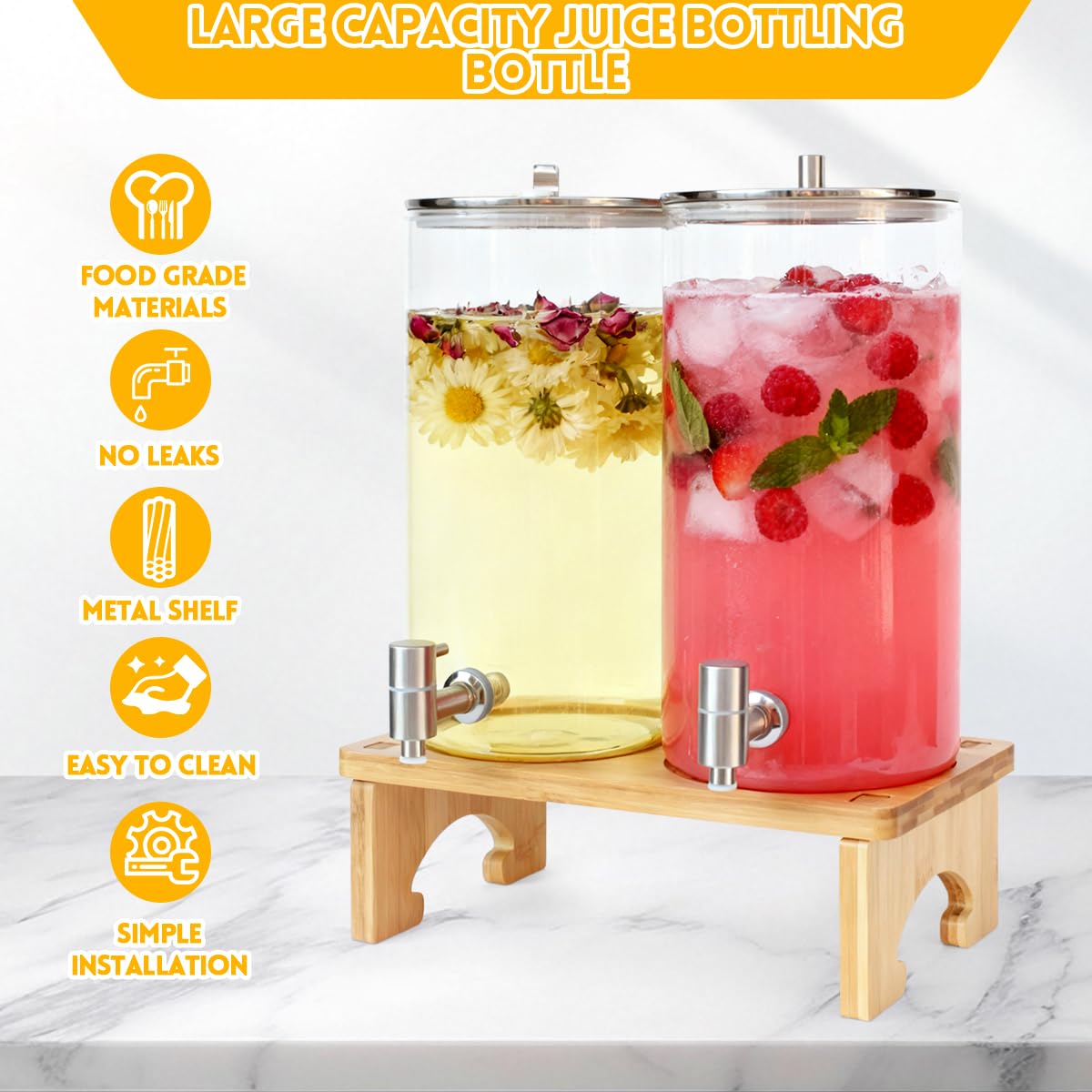 PSUTBPAT 18/8 stainless steel spigot ensures smooth pouring.