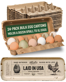 PTCOM Hatortempt 24-pack egg cartons for organized fridge storage