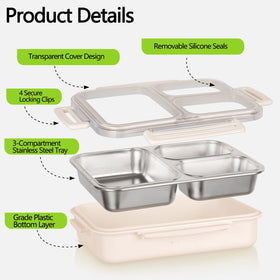 PTYTIFY clear lid view for quick content checks without opening the box.