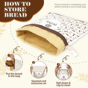 PUCHIS beeswax bread bags packaging view suggests gift-ready presentation.