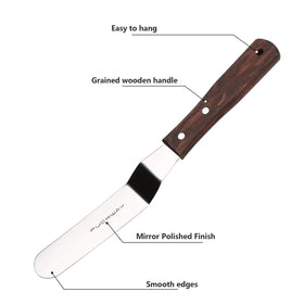 PUCKWAY offset cake spatula 8-inch great for decorating tall layers