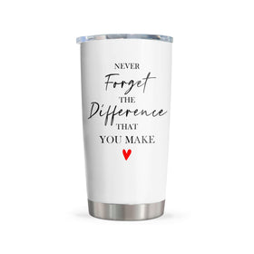 Pudmaple 20oz tumbler front view with gift-ready design.