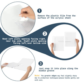 PUERSI acrylic book stand is easy to clean and ideal as a thoughtful gift