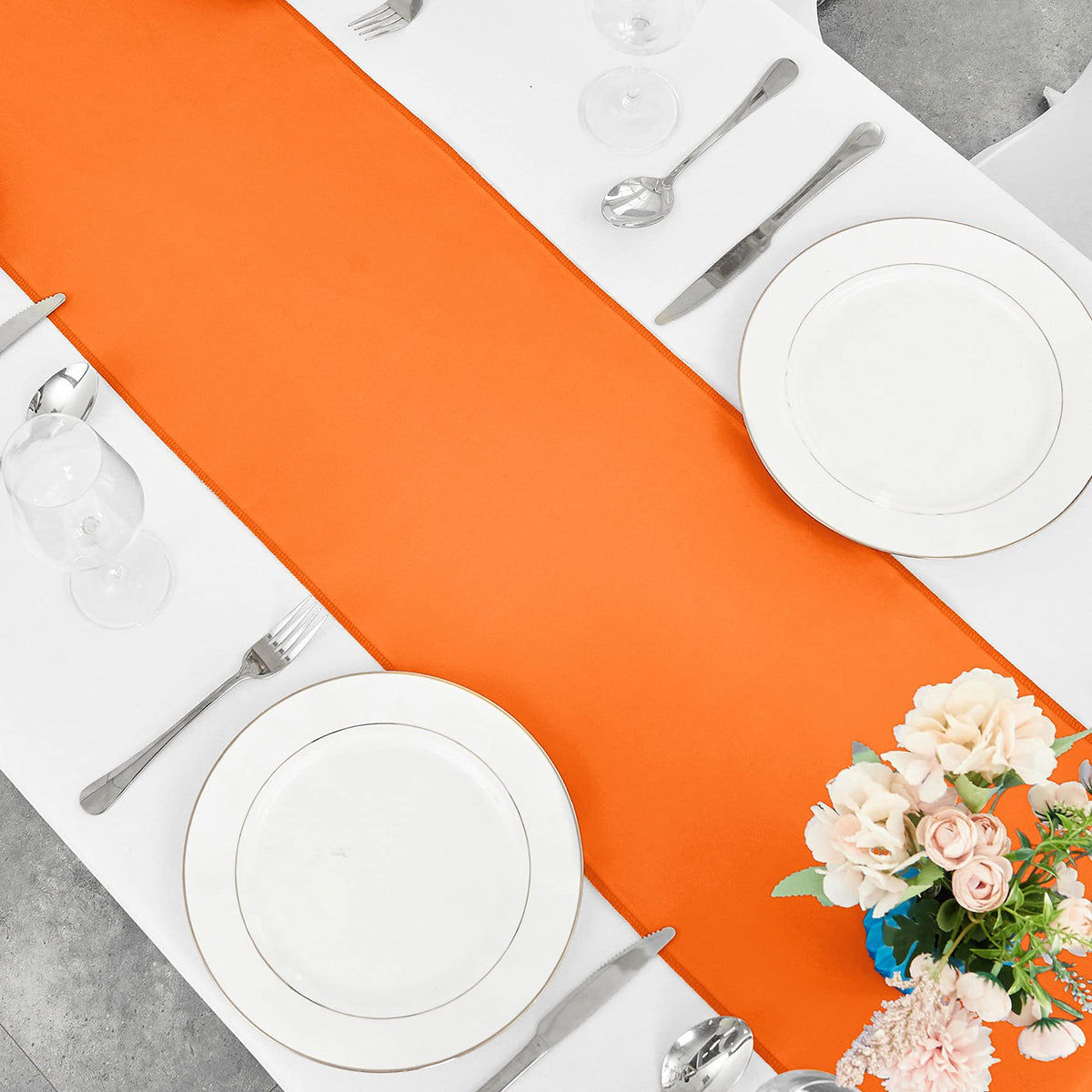 Pufogu orange satin table runner care guide highlights hand wash maintenance