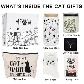 PuGez Soy Wax Candle with cat motif offers soothing aroma for relaxation.