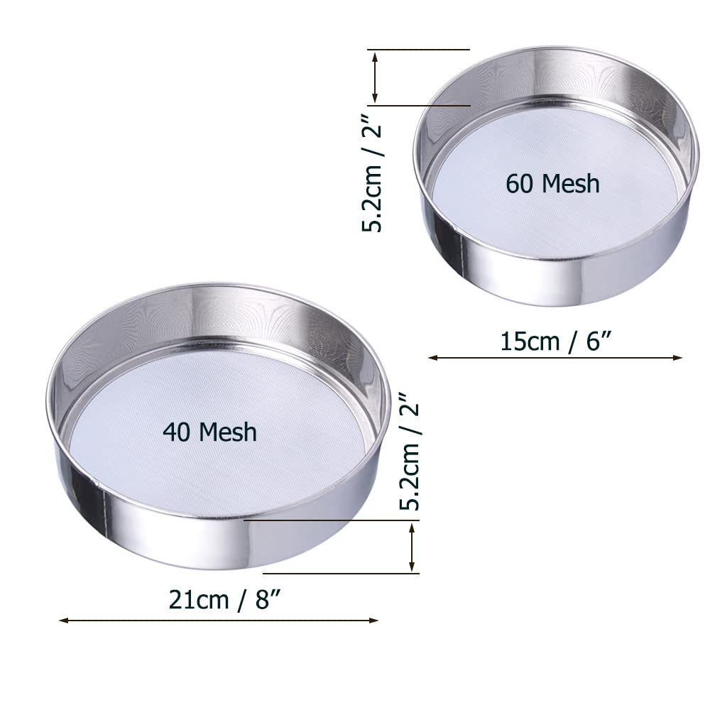 PUHETO stackable sifters design saving kitchen storage space