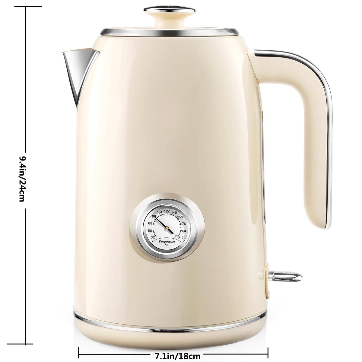 PUKOMC wide-opening lid for quick filling and cleaning