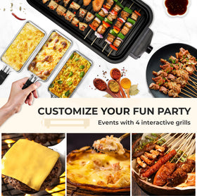 Pukomc powerful 1700W heating for fast cooking and consistent heat