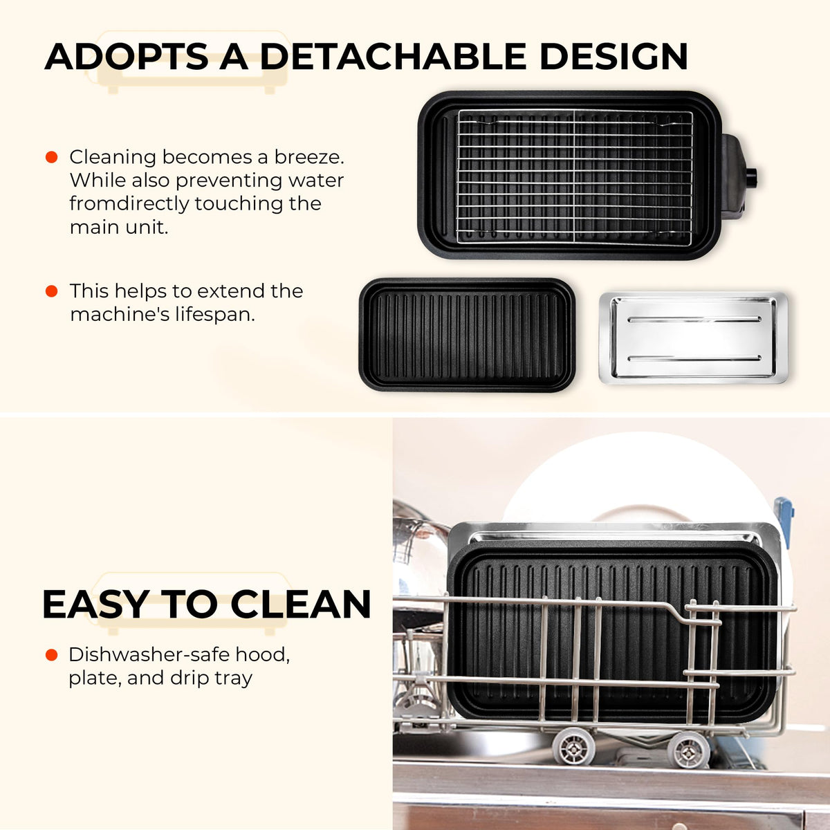 Pukomc split design enables easy cleaning and air drying after use