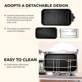 Pukomc split design enables easy cleaning and air drying after use