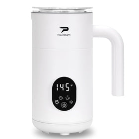 Puldoum 4-in-1 milk frother wand creates cafe-style warm foam at home.