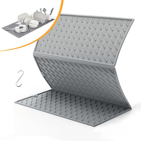 Puliyunxiang silicone drying mat with foldable design for clutter-free counters.