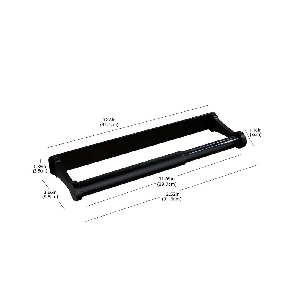 Pu&lizfii 12-inch towel holder fits towels without crowding counters.